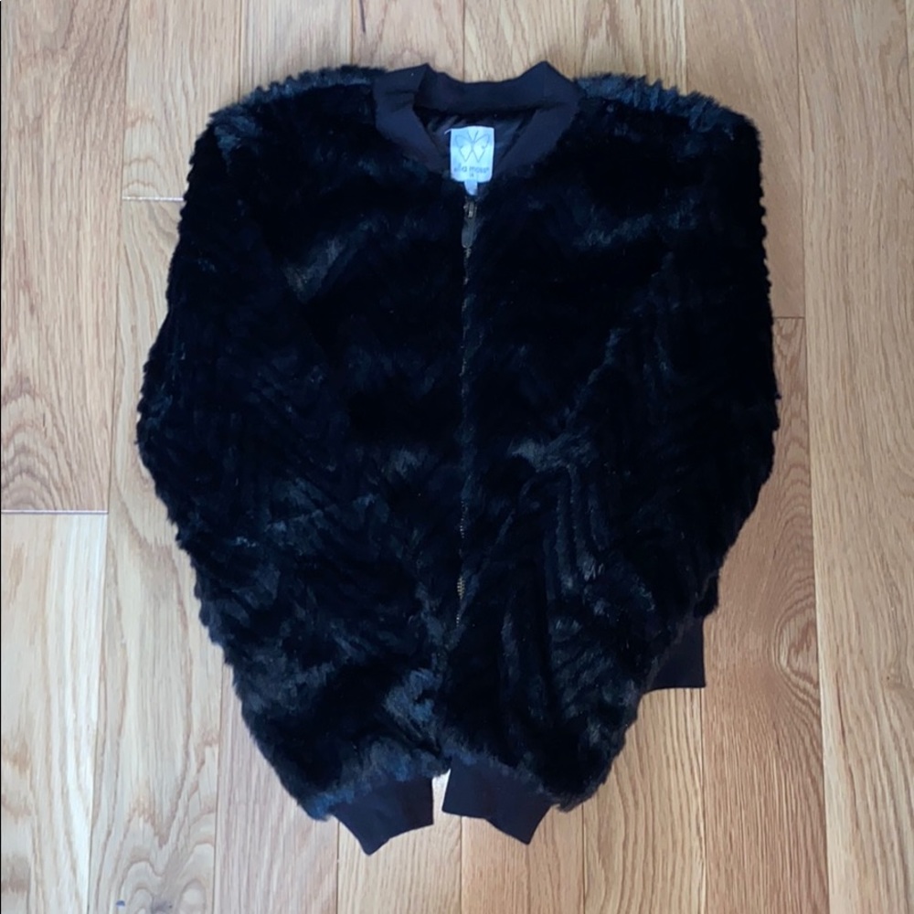 ella moss Faux Fur Kids Jacket